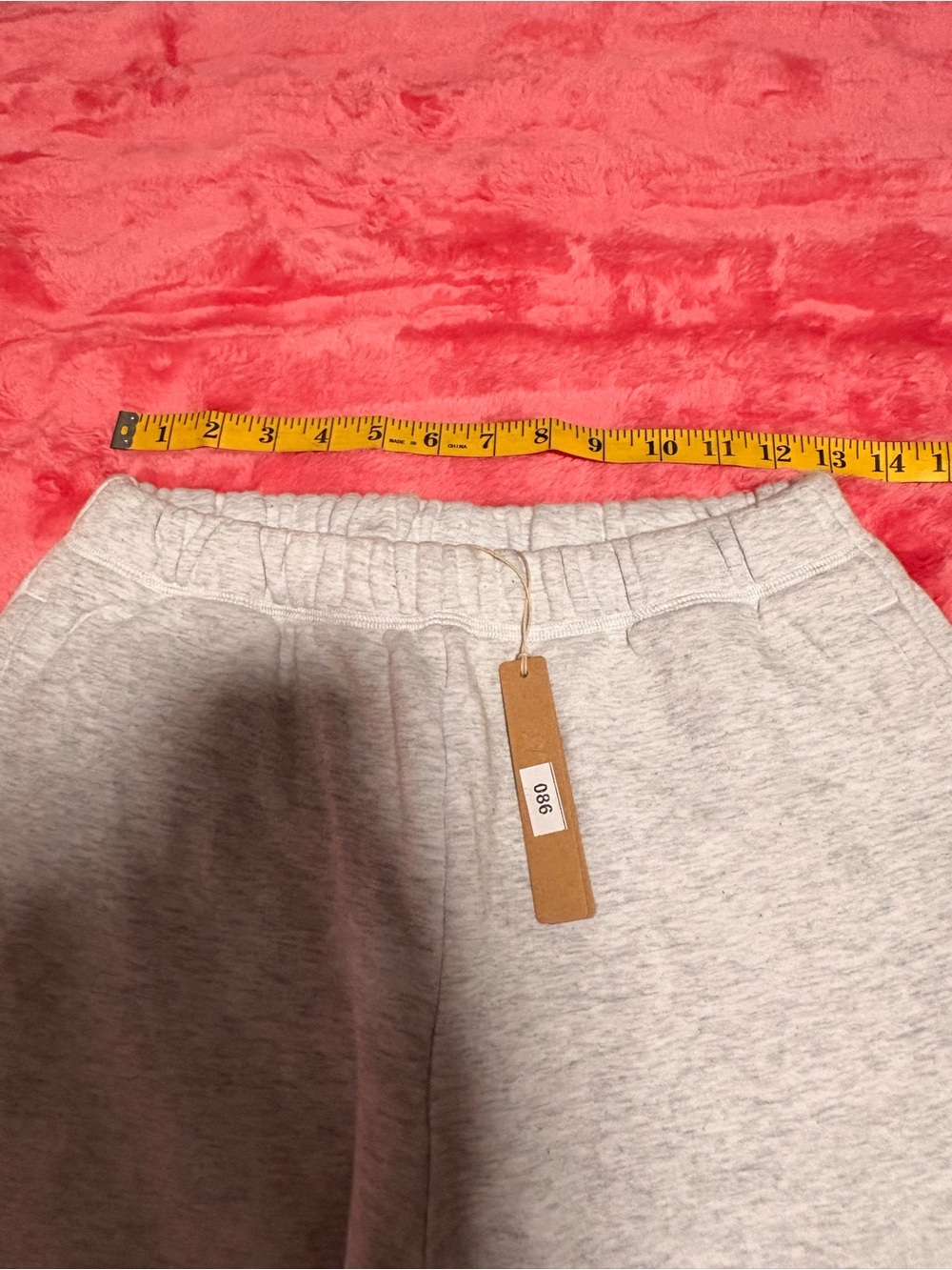NWT SKIMS Cotton Fleece Classic Straight Leg Pant Light Heather Grey XSMALL - Picture 7 of 10